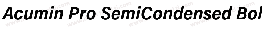 Acumin Pro SemiCondensed Bold字体转换